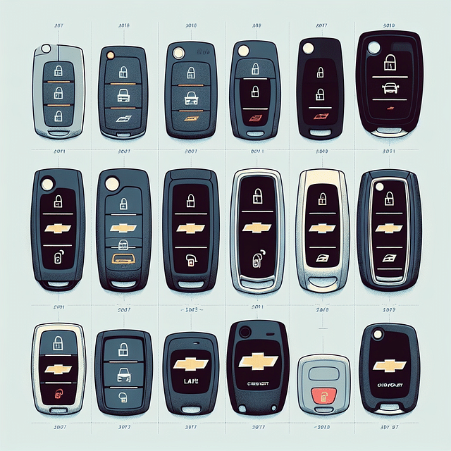 Chevrolet key fob models comparison