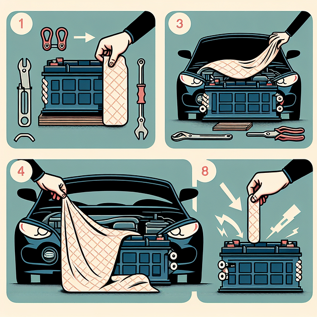 insulated battery blanket for cars