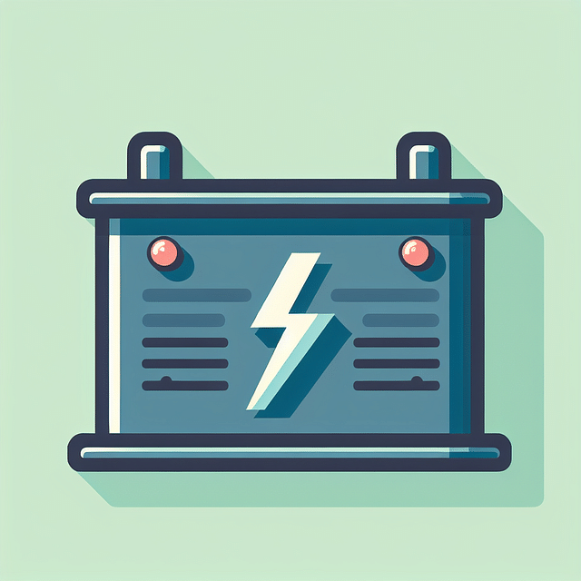 car battery with visible cracks and bulges