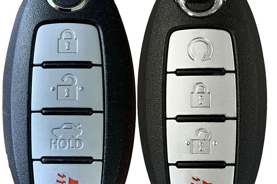 Nissan key fob release button