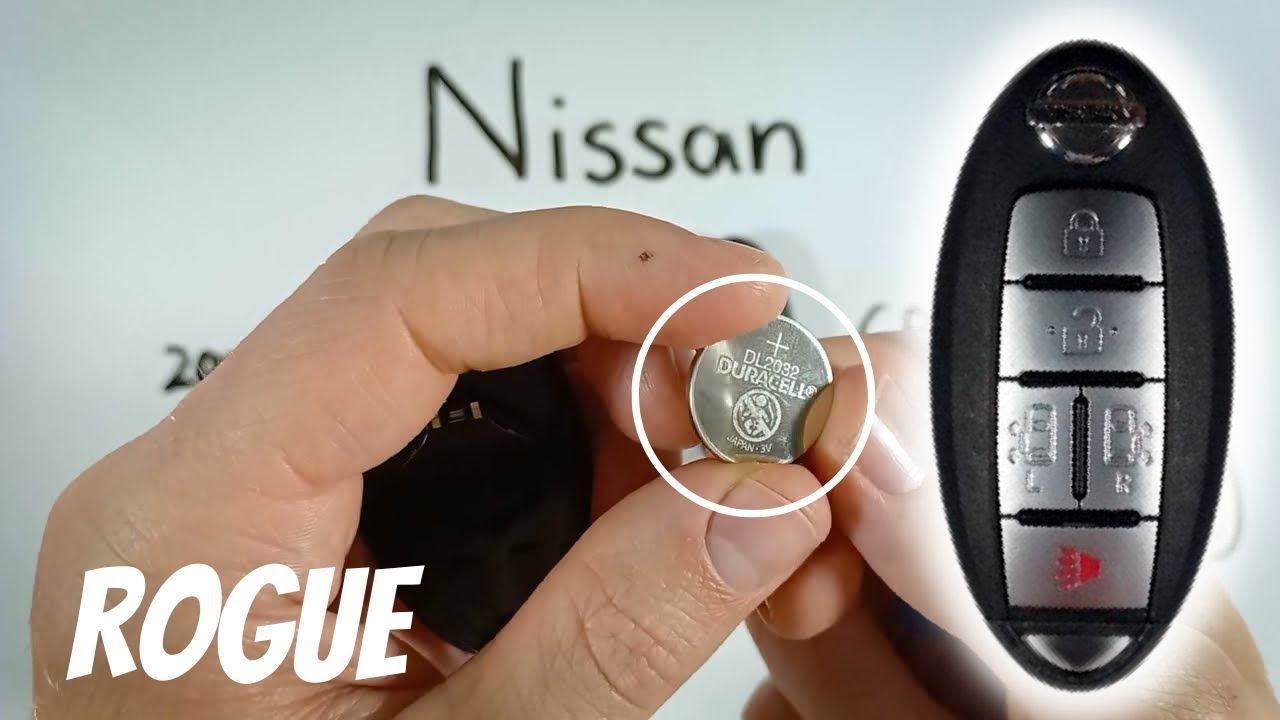 removing battery from Nissan key fob