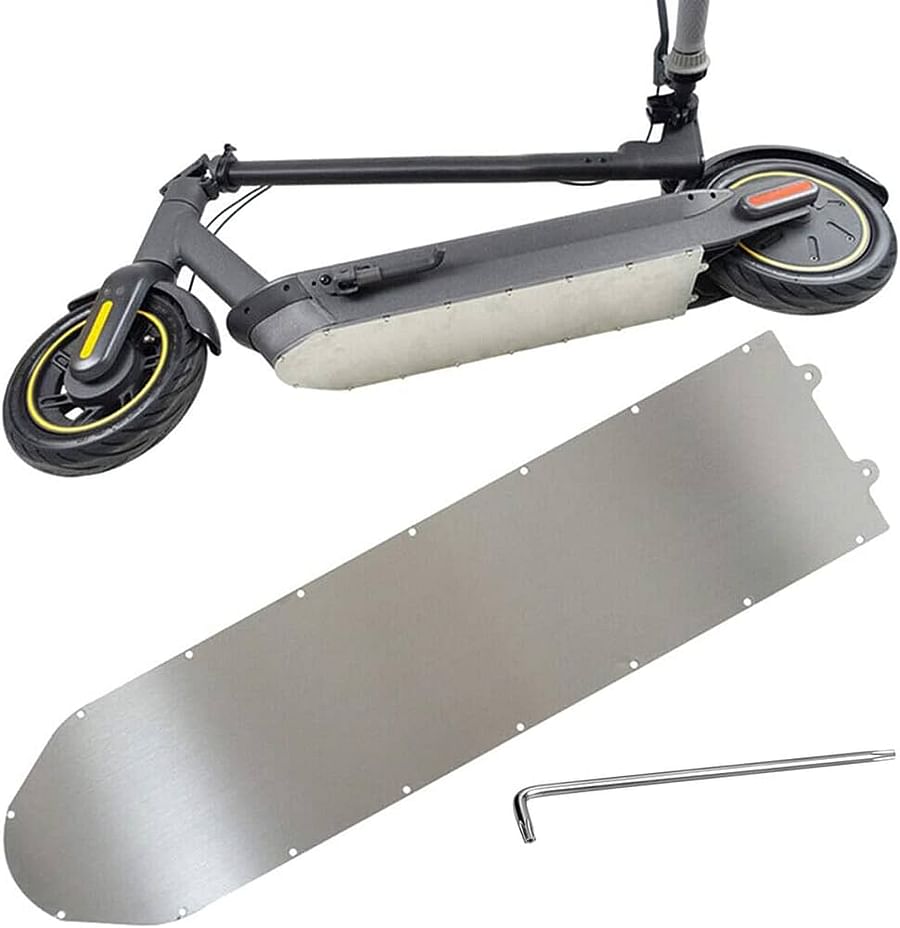 Modern electric scooter highlighting its battery compartment