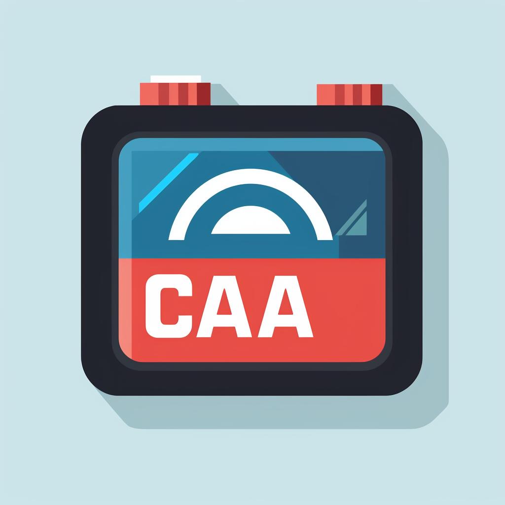 A battery label highlighting the CCA rating
