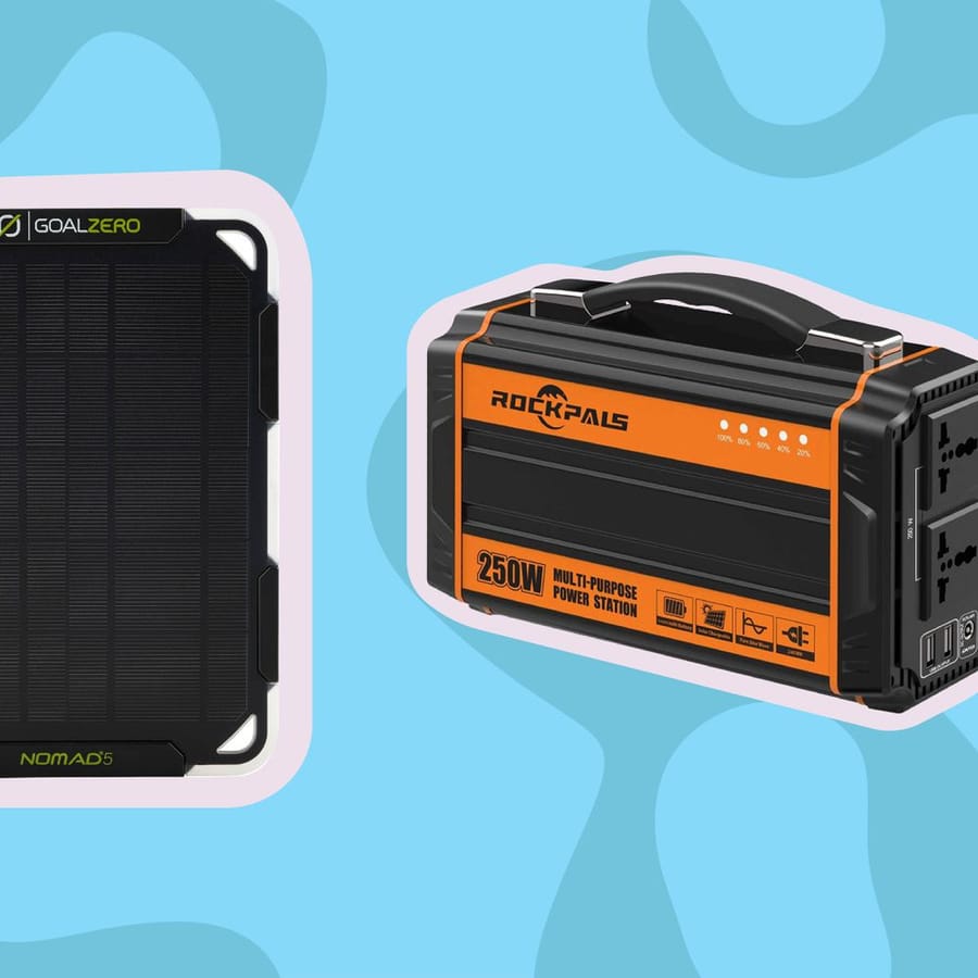 Solar panels with attached energy storage batteries